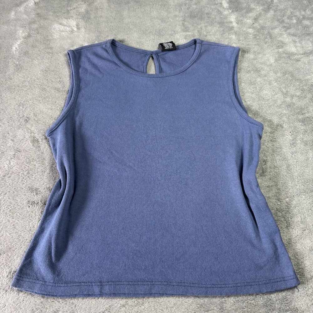 VTG 90s RUSH Basic Outdoor Tanktop Womens Size M Blue Retro Indie City Boho